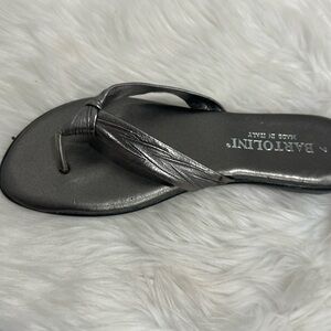 Bartolini slide on silver metallic sandal NEW